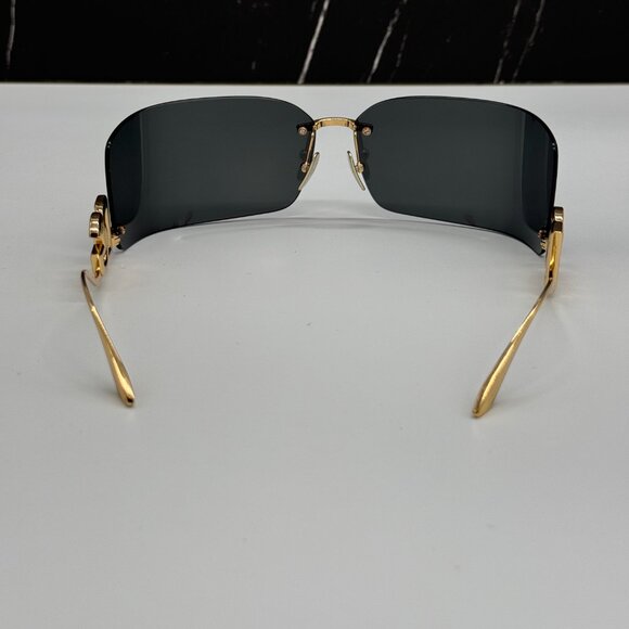 NEW DOLCE&GABBANA DG2319 02/87 GOLD/BLACK SUNGLASSES DG2319 0287 EYEWEAR - Picture 8 of 12